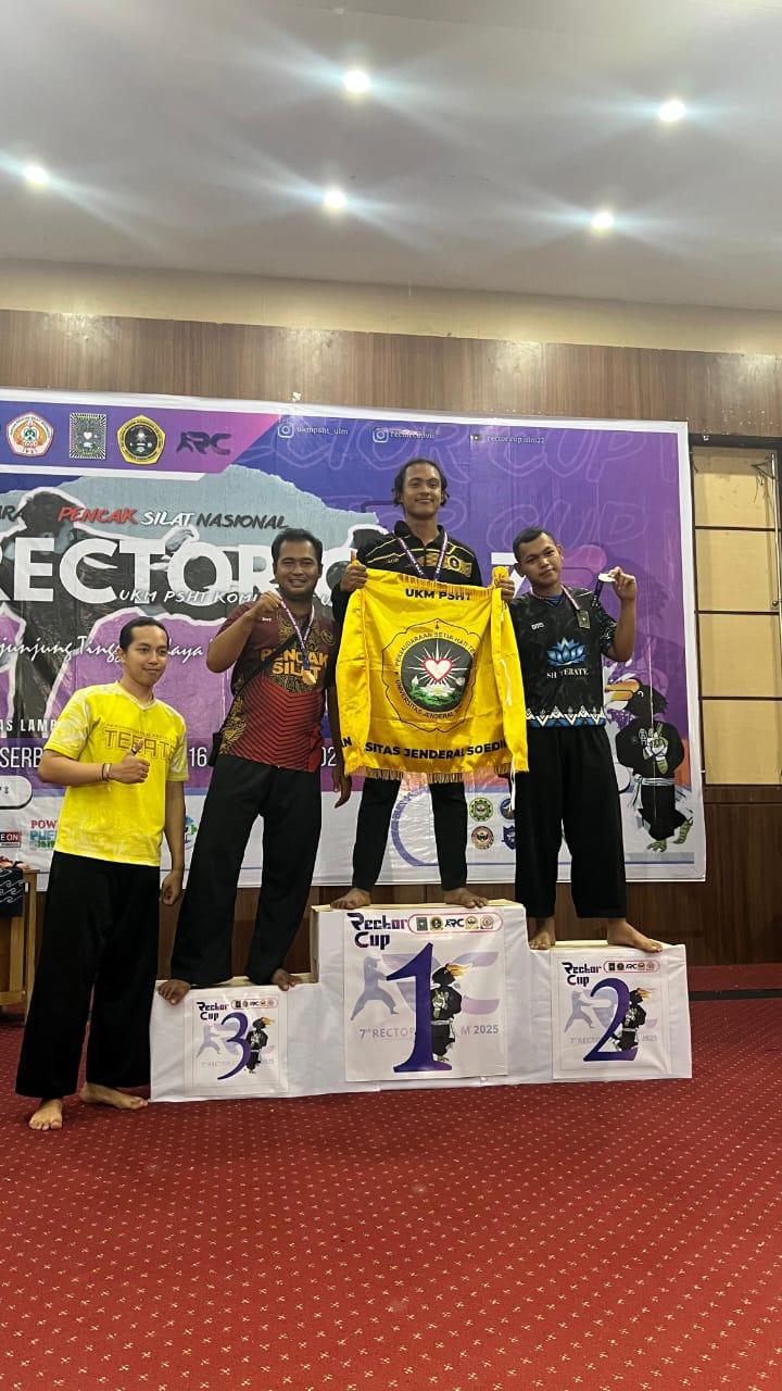 Mahasiswa Fapet Unsoed Raih Emas Nasional, Mantapkan Dominasi di Kejuaraan Pencak Silat PSHT Rektor Cup 7 ULM 2025